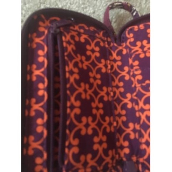 Vera Bradley Women's Graphic Print Bifold Wallet Wristlet Zipper - Picture 6 of 7